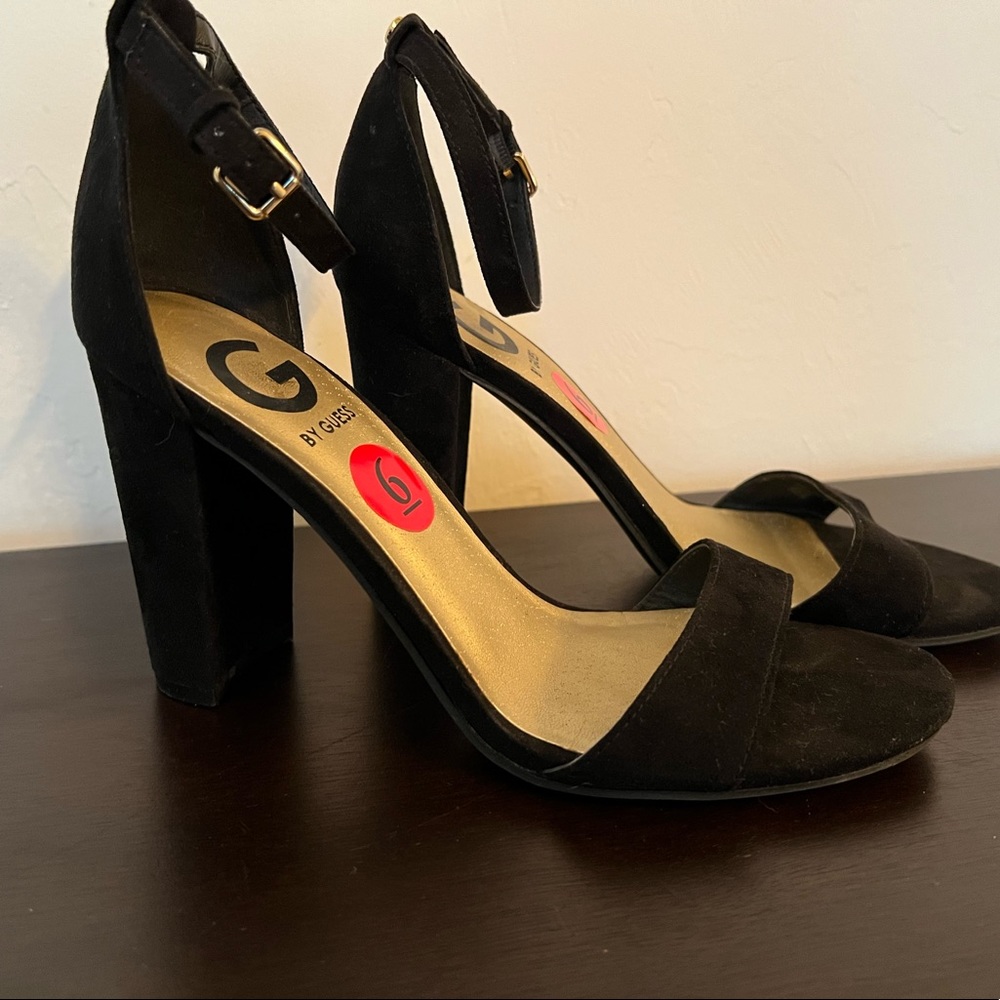Suede Guess Black Heels